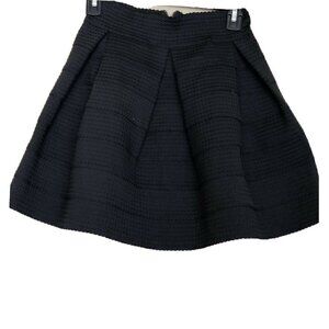 Devlin Deep Black Womens Size Xs Textured Skirt